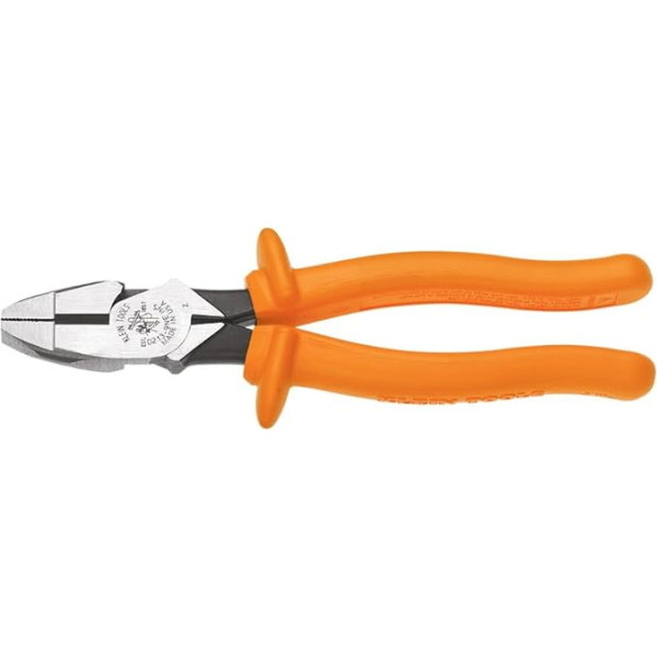 Klein Tools D213-9NE-INS Izolierte Seitenschneidzange New England mit gerändelten Backen und Griffvergütung, 1000 V, 22,9 cm