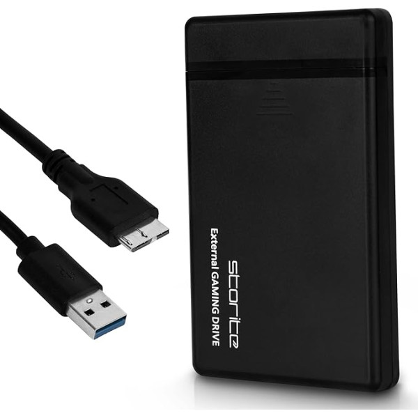 STORITE Pārnēsājamais ārējais cietais disks 320 GB Ultra Thin USB 3.0 Compact Hard Drive PC portatīvo datoru aksesuāriem Mac PS4 atmiņas paplašināšanai PS5 Xbox spēles 2,5 collu HDD