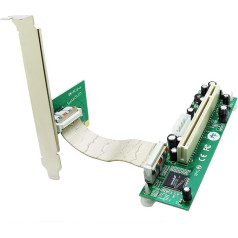 Sintech PCI-E Express 1X uz PCI 32 bitu adapteris ar Flex kabeli