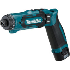 Makita DF012DSE Akumulatora/uzlādētāja akumulatora 7,2 V akumulators/uzlādētājs somiņā 30 W 7,2 V melns/melns, zils, DF012DSE