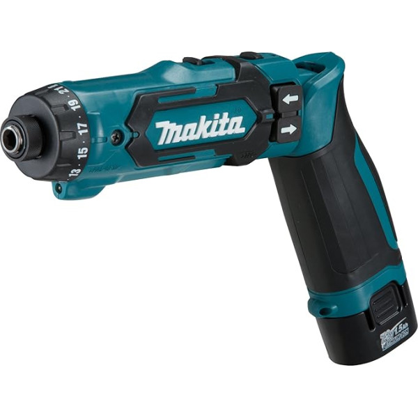 Makita DF012DSE Akumulatora/uzlādētāja akumulatora 7,2 V akumulators/uzlādētājs somiņā 30 W 7,2 V melns/melns, zils, DF012DSE