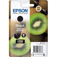 Epson Kiwi Singlepack Black 202 Claria Premium Tintes tintes patroni drukas printeriem (Original, Tinte auf Pigmentbasis, Schwarz, 1 Stück(e), Tintenstrahldrucker)