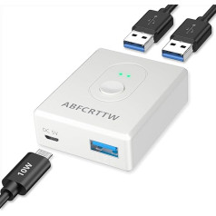 USB 3.0 переключатель с питанием, двунаправленный USB переключатель 2PC USB переключатель 1 в 2 выхода (2 в 1 выход), USB KVM переключатель для клавиатур