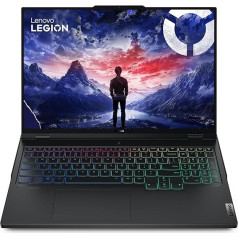 Lenovo Legion Pro 7 spēļu klēpjdators | 16 collu WQXGA 16:10 displejs | 240 Hz | Intel Core i9 14900HX | 32 GB RAM | 1 TB SSD | NVIDIA GeForce RTX4090 TGP 175 W | G-Sync | Win11 | QWERTZ | Black | AI LA2-Q