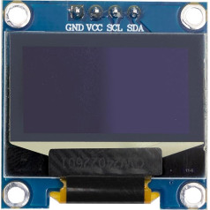 VoltMate 3 x OLED displejs ar 1,3 collu un I2C saskarni | SSH1106 mikroshēma | 128 x 64 pikseļu izšķirtspēja | Displeja modulis atbalsta baltus rakstzīmes | Saderīgs ar Arduino un Raspberry Pi