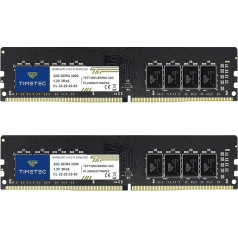 Timetec 64GB KIT (2 x 32GB) DDR4 3200MHz (vai 2933MHz vai 2666MHz) PC4-25600 CL22 1.2V Non-ECC Unbuffered 2Rx8 Dual Rank 288 Pin UDIMM Desktop PC datora operatīvās atmiņas moduļa atjaunināšana