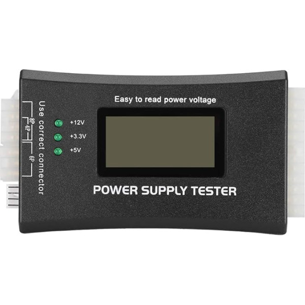 LCD displejs ATX datora barošanas padeves testeris, sprieguma mērītājs datora barošanas padevei ar automātisku kļūdu noteikšanu, datora barošanas padeves testeris 20/24 4/6/8 piniem