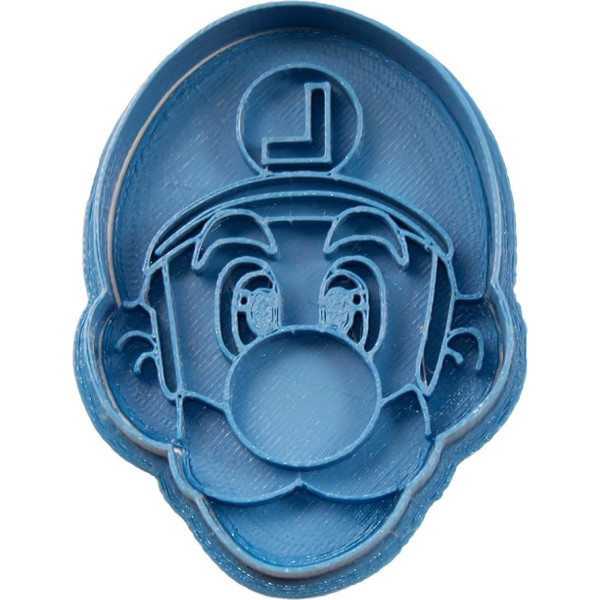 Cuticuter Luigi Mario Bros Cookie Cutter, zils, 8 x 7 x 1,5 cm