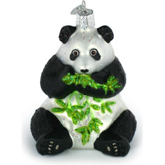 Old World Christmas Panda-Glasornamente für den Weihnachtsbaum.