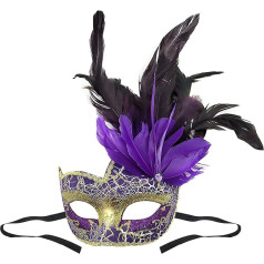 TINAYAUE Halloween spalvu maska sievietēm spīdīga venēciešu maska maskarādes bumba Half Face kostīms maska Halloween karnevāla Lieldienu skatuves priekšnesums Ziemassvētku ballīte dāvana