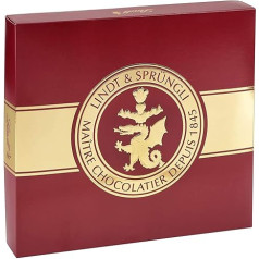 Lindt Lindor Deluxe Box Chocolate | 1350 g | Aptuveni 108 bumbiņas ar mīkstu kūstošu pildījumu Šķirnes: Piena, tumšā 70%, smalki rūgtā lazdu riekstu, baltā, pistāciju | Šokolādes dāvana | Bulk Pack