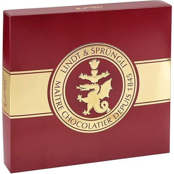 Lindt Lindor Deluxe Box Chocolate | 1350 g | Aptuveni 108 bumbiņas ar mīkstu kūstošu pildījumu Šķirnes: Piena, tumšā 70%, smalki rūgtā lazdu riekstu, baltā, pistāciju | Šokolādes dāvana | Bulk Pack