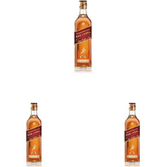 Johnnie Walker Red Label, Blended Scotch Whisky, handgefertigt in den 4 bekanntesten Regionen Schottlands, 40% vol, 700ml Einzelflasche (Packung mit 3)