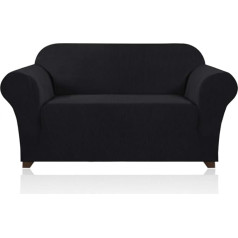 Princedeco Evthund Stretch Sofa Slipcover 1 gab. dīvāna pārvalks 2 spilveniem Dīvāna mēbeļu aizsargs/pārvalks dīvānam ar elastīgu apakšdaļu Mīksts un izturīgs dīvāna pārvalks Mājdzīvnieku aizsargs (Loveseat, Brown)