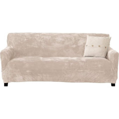 ‎Great Bay Home Great Bay Home Gale Collection Modern Velvet Plush Slipcover Strapless Stretch Stylish Furniture Cover/Protective Cover by Gale Collection (Dīvāns, Sudraba mākonis)