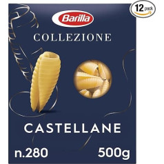 Barilla Collezione Castellane Макаронная лапша из высококачественной твердой пшеницы Always al Dente - упаковка из 12 (12 x 500 г)