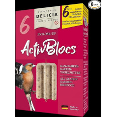 Delicia Pick-Me-Up ActivBloc 6 kastes ar 6 putnu barotavām