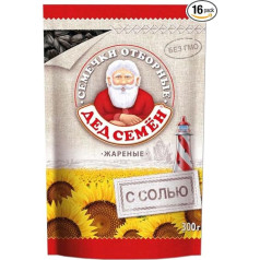 Leon Ded Semen Saulespuķu sēklas sālītas, 16 gab. (16 x 300 g)