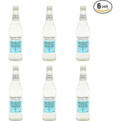 Fever Tree Vidusjūras tonizējošais ūdens 0,5 litra pudelēs 6 x 500 ml iepakojumā