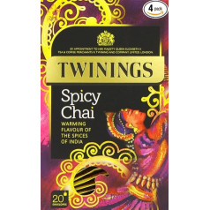 Twinings Spicy Chai 20 tējas maisiņi (4 paciņas, kopā 80 tējas maisiņu)