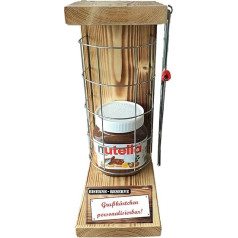 Personalizētas dāvanas vīriešiem Sievietes Dāvanu ideja ar vārdu - Dzelzs rezervju režģa teksts Sarkanā Nutella (1 x 450 g), ieskaitot avārijas zāģi - dzimšanas diena Kāzas Atvadas