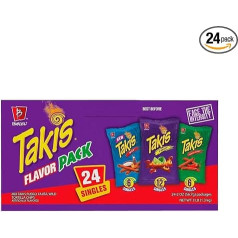 Takis Variety Pack Mix 2 oz (56,7 g) maisiņi - 24 gab.