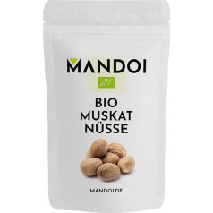 Mandoi Muskatrieksts Bioloģiskais muskatrieksts 100 g Muskatrieksts vesels Muskatrieksts Augstas kvalitātes bioloģiskais muskatrieksts