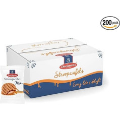 Daelmans Stroopwafels - Mini Stroopwafels - 200 gabaliņu iepakojums - autentiskas holandiešu karameļu vafeles - karameļu vafeles