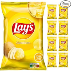 Lay's Classic sālīti čipsi 150g x 9 gab.