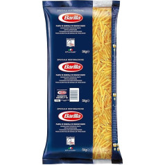 Barilla Cieto kviešu makaroni Pennette Rigate n. 72 - 1 iepakojums (1 x 5 kg)