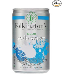 Folkingtons Club Soda ūdens mini kārbiņas, 3 x 8 x 150 ml