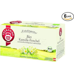 Tējkanna ?Austria Herb Garden Organic Kumelīte Fenhelis Iepakojums 6 x 32 g