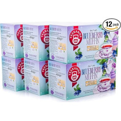 Teekanne Sweeteas Blueberry Muffin Flavour, 12 paciņu iepakojums (12 x 18 tējas maisiņi)