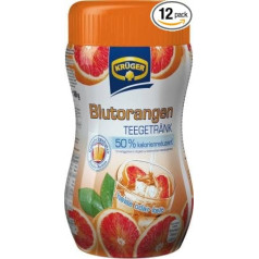 Krüger tējas dzēriens Blood Orange 8 litru iepakojums ar 12 gabaliem (12 x 400 g toveris)