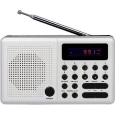 Radio pliszka usb, fm balts