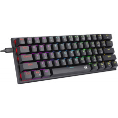 Mechaninė klaviatūra cairon gk-081 rgb apšvietimas juoda