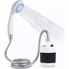 Pārnēsājamā duša Camping Shower, elektriskā Camping dušas sūknis, ar akumulatoru darbināms Camping dušas āra pārgājienu ceļojums