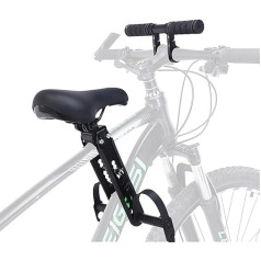 KUWUNG Bērnu sēdeklis velosipēda priekšējais, velosipēda sēdeklis bērnu priekšējais, kalnu velosipēda bērnu sēdeklis, noņemams bērnu velosipēda sēdeklis kalnu velosipēdam ar stūres stiprinājumu bērniem no 2 līdz 6 gadiem