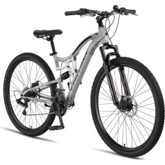 Chillaxx Bike Falcon Premium 24, 26, 27,5 un 29 collu kalnu velosipēds - velosipēds zēniem, meitenēm, sievietēm un vīriešiem - disku bremzes - 21 ātruma pārnesumi - pilnpiedziņa