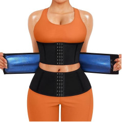 KUMAYES Slimming Belt Waist Trainer Corset Sieviešu novājēšanas ķermeņa veidotājs Sauna sviedru josta svara zuduma vidukļa veidotājs Fitnesa josta