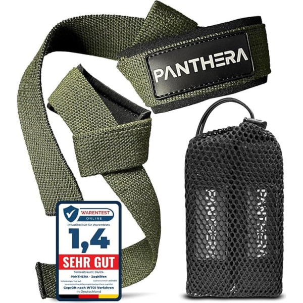 Panthera® pacelšanas siksnas spēka treniņiem un fitnesa pacelšanas palīglīdzekļiem Bodybuilding Polsterētas pacelšanas siksnas 60 cm garumā Trenažieru zāles aprīkojuma piederumi Bikšturi Rokas atbalsts Piekļuve Pull Hook piederumi