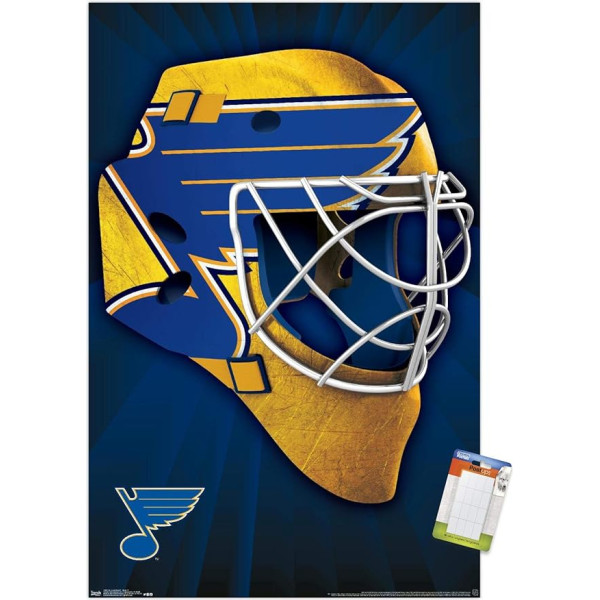 Trends International NHL St. Louis Blues - Logo 17 Wandposter, 37,4 x 56,8 cm, Premium-Poster & Passepartout komplekts