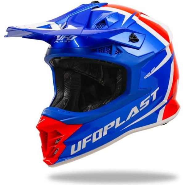 UFO PLAST INTREPID Helm BLAU/ROT XS