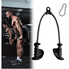 Aisny Triceps Rope, Ergonomisks neslīdošs rokturis Triceps Rope Twisted Rope Triceps Training Device Grip Aids Spēka sporta muskuļu apmācības piederumi sporta zālei mājās