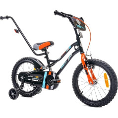 Sun baby Zēnu velosipēds Bērnu velosipēds 14 un 16 collu zēnu Tiger Tracker Bike Viegls stabilizators ar Push Bar no 2-6 gadiem BMX velosipēdu bērniem