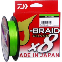 Daiwa J-Braid Grand x8E 270m chartreuse pīta aukla