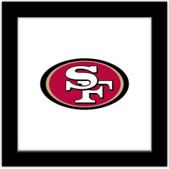 Trends International Gallery Pops NFL San Francisco 49ers - Primary Mark Wall Art Wandposter, 30,5 x 30,5 см, schwarzer Rahmen