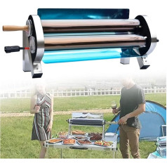 Saules kempinga grils Solar BBQ Cooker Nerūsējošā tērauda plīts krāsns - bezdūmu pārtikas kvalitātes - viegls un elektriskais - atkārtoti lietojams āra kempinga ceļojumiem