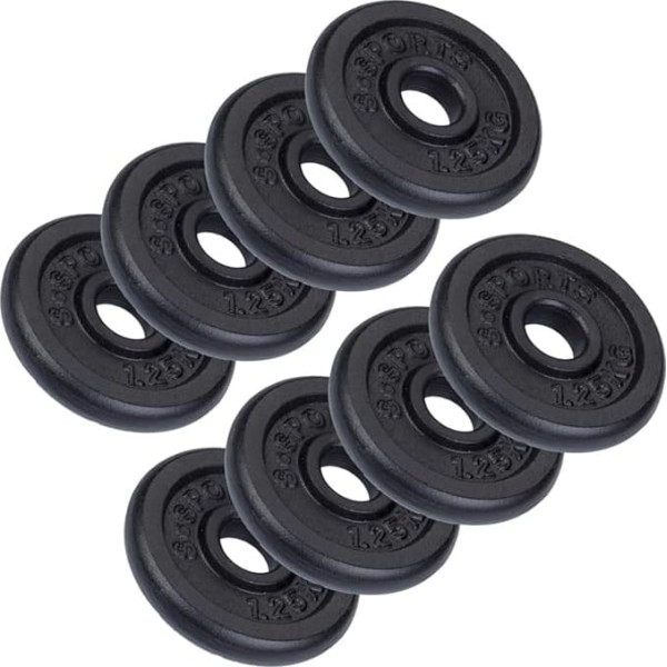 ScSPORTS® svaru paliktņu komplekts, 2,5/5/7,5/10 kg, diametrs 30/31 mm, čuguna svaru paliktņi, svaru paliktņu komplekts, atsvari, fitnesa diski, atsvari hantelei