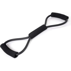 LAZYZ Pretestības lentes, melnā apmācība, stiepšanās muskuļu trenažieris kājām un sēžamvietas, rokām, fizioterapijai, pilates, jogai un spēkam.